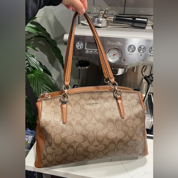 Coach Handbags - Coach Signature Christie Carryall Tote Shoulder Bag